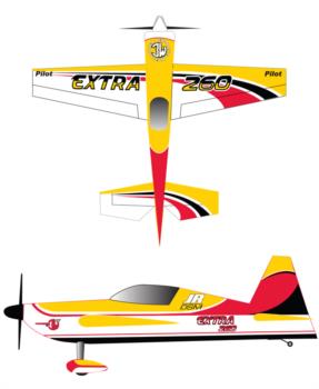 Pilot RC Extra 260 Yellow 2 Graphic Package